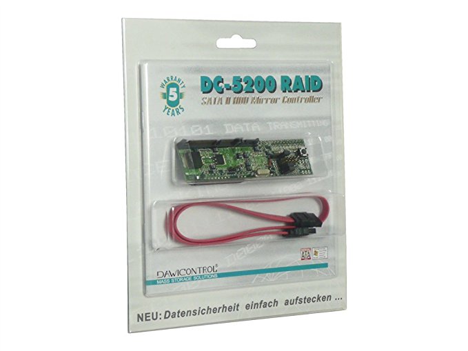 Dawicontrol PCI Card DC-5200 Raid SATA II HDD Mirror Blister