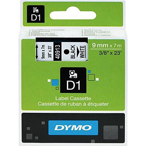 Dymo D1-Schriftband 9mmx7m schwarz auf weiß (40913)