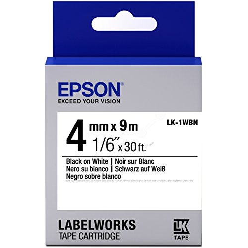 Epson LabelWorks LK-1WBN - Etikettenband - Schwarz auf Weiß