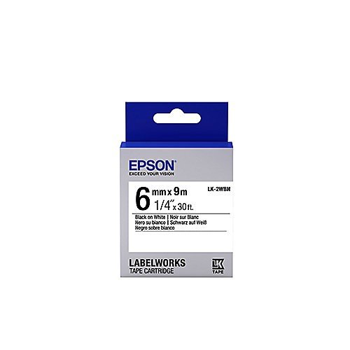 Epson LabelWorks LK-2WBN - Etikettenband - Schwarz auf Weiß