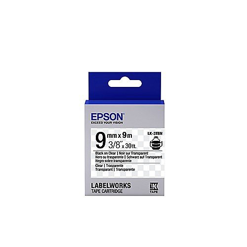 Epson LabelWorks LK-3TBN - Etikettenband - Schwarz auf Transparent