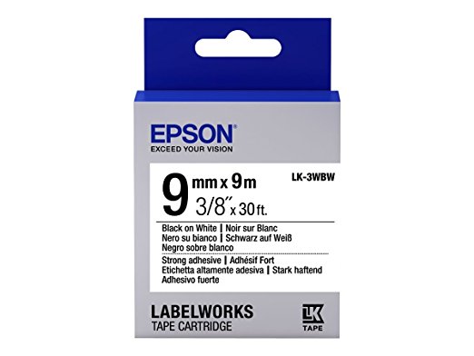 Epson LabelWorks LK-3WBW - Etikettenband - Schwarz auf Weiß