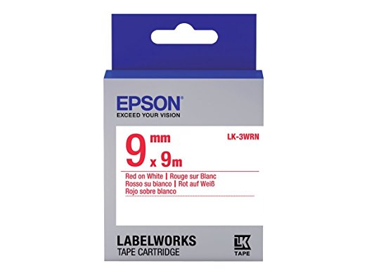 Epson LabelWorks LK-3WRN - Etikettenband - Rot auf Weiß