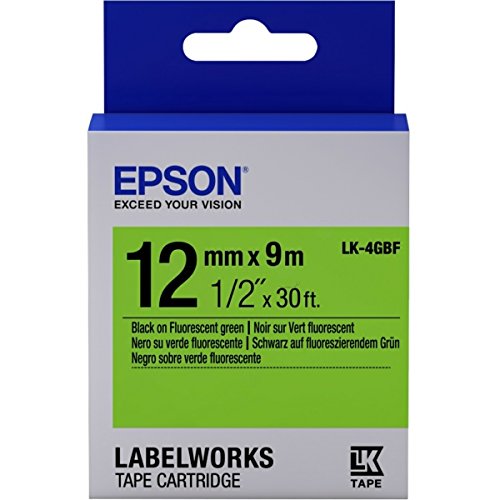 Epson LabelWorks LK-4GBF - Etikettenband - Schwarz auf Grün