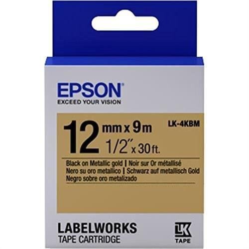 Epson LabelWorks LK-4KBM - Etikettenband - Schwarz auf Gold