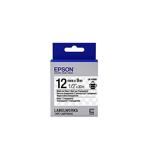 Epson LabelWorks LK-4TBN - Etikettenband - Schwarz auf Transparent