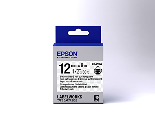 Epson LabelWorks LK-4TBW - Etikettenband - schwarz auf durchsichtig