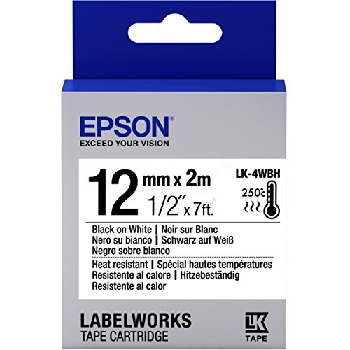 Epson LabelWorks LK-4WBH - Etikettenband - Schwarz auf Weiß