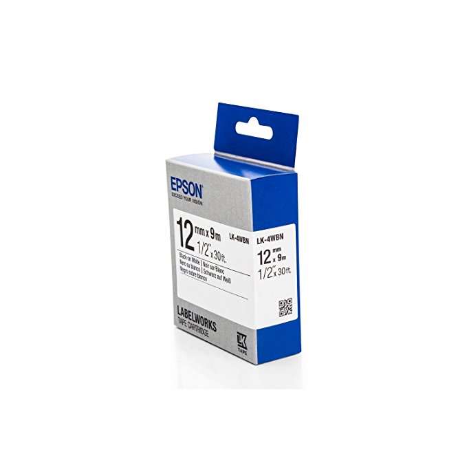 Epson LabelWorks LK-4WBN - Etikettenband - Schwarz auf Weiß