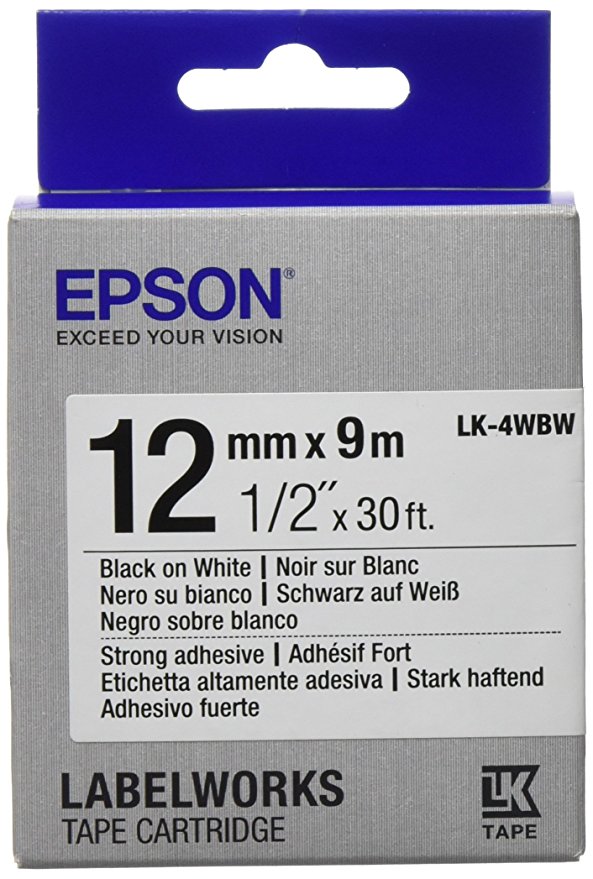 Epson LabelWorks LK-4WBW - Etikettenband - strong adhesive