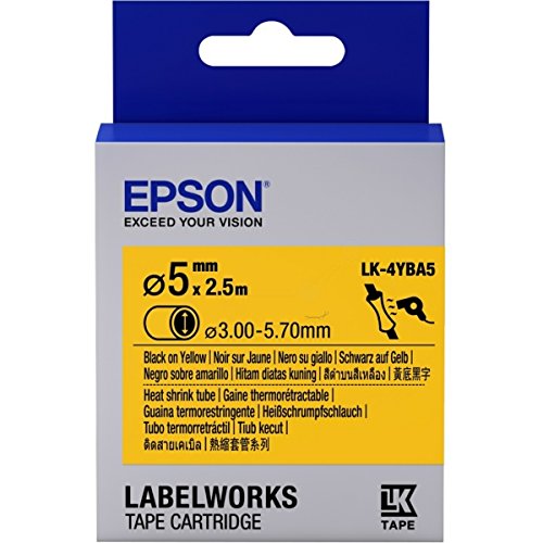 Epson LabelWorks LK-4YBA5 - Tube - Schwarz auf Gelb
