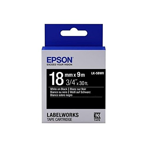 Epson LabelWorks LK-5BWV - Etikettenband - Weiß auf Schwarz