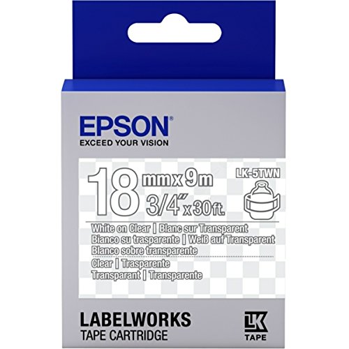 Epson LabelWorks LK-5TWN - Etikettenband - White on Transparent