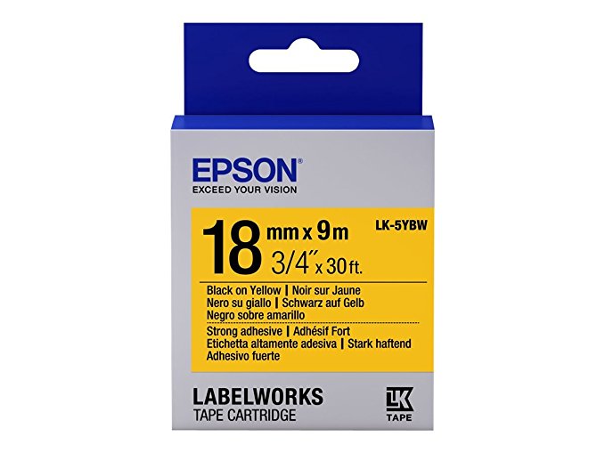 Epson LabelWorks LK-5YBW - Etikettenband - Schwarz auf Gelb