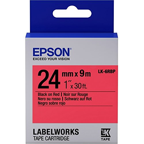 Epson LabelWorks LK-6RBP - Etikettenband - schwarz auf rot
