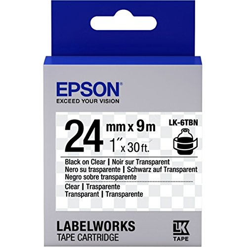 Epson LabelWorks LK-6TBN - Etikettenband - Schwarz auf Transparent