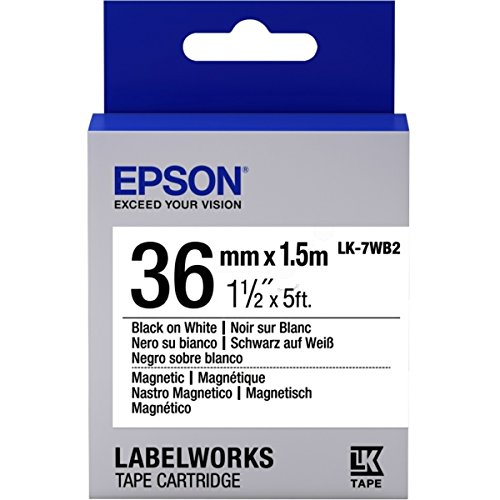 Epson LabelWorks LK-7WB2 - Magnetische Etiketten - Schwarz auf Weiß