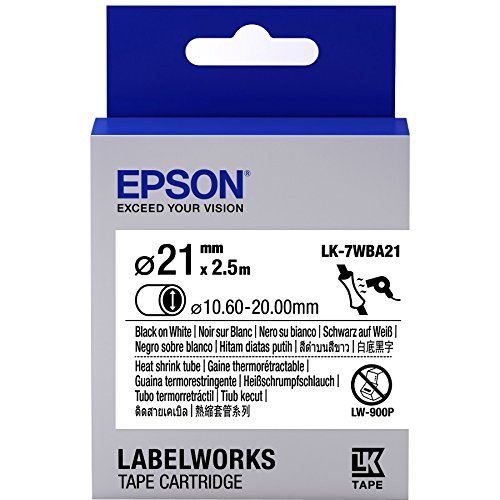 Epson LabelWorks LK-7WBA21 - Tube - Schwarz auf Weiß