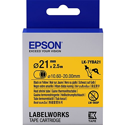 Epson LabelWorks LK-7YBA21 - Tube - Schwarz auf Gelb