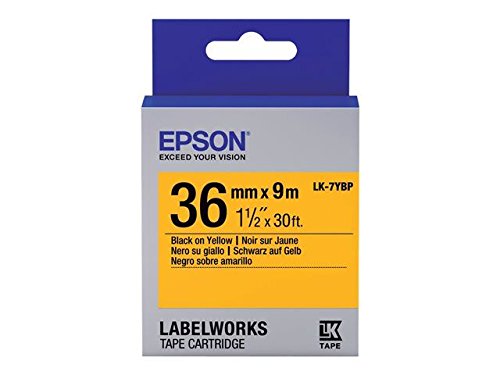 Epson LabelWorks LK-7YBP - Etikettenband - Schwarz auf Gelb