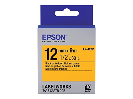 Epson LK-4YBP - Etikettenband - Schwarz auf Gelb
