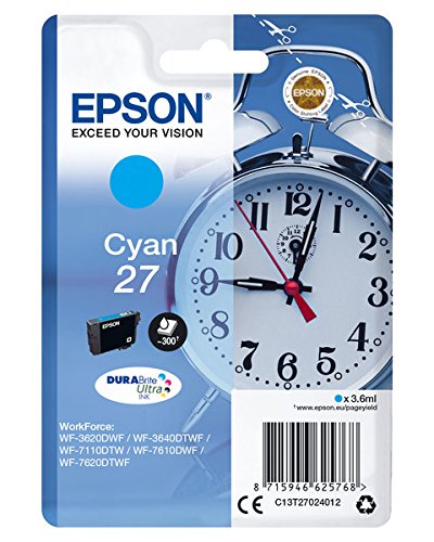 Epson 27 cyan Dura Brite Ultra Ink 3,6ml