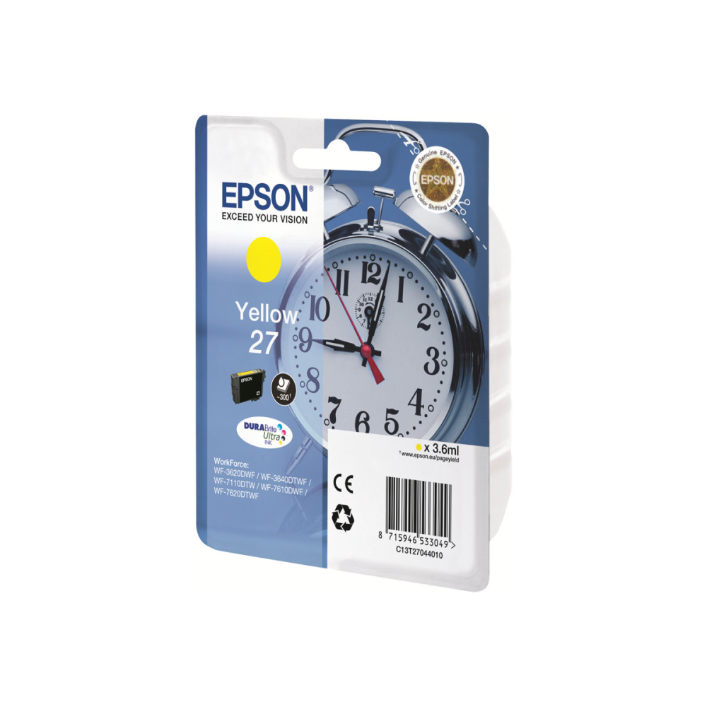 Epson DURABrite Ultra Ink 27 Tintenpatrone yellow T 2704