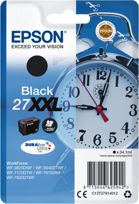 Epson 27XXL black Dura Brite 34,1ml