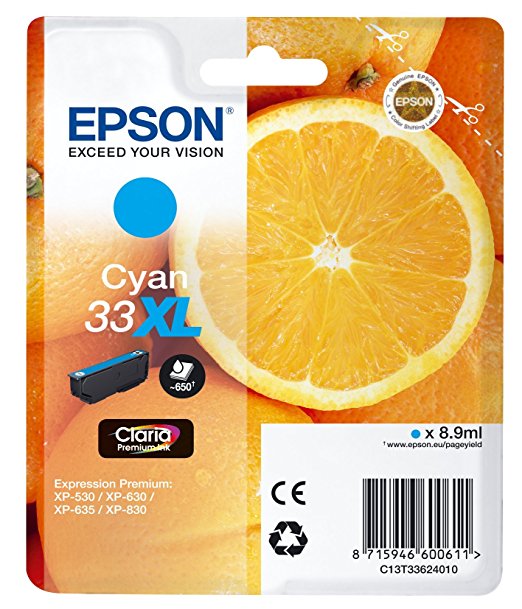 Epson cyan Claria Premium 33 XL T 3362 Tintenpatrone