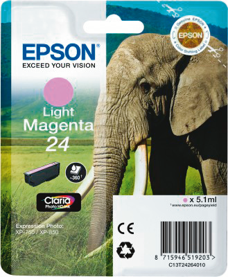 Epson Tintenpatrone light magenta Claria Photo HD T 2426