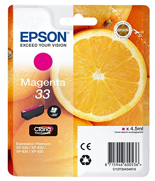 Epson magenta Claria Premium 33 T 3343 Tintenpatrone