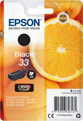 Epson 33 ExpressionHome XP black T3331 6,4ml