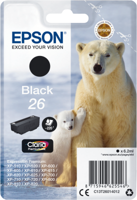 Epson XP600/700/800 bk T2601