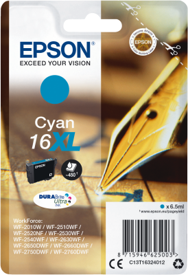 Epson WF2010/2510/2530/2540 cy XL T1632