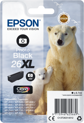 Epson XP600/700/800 photo bk XL T2631