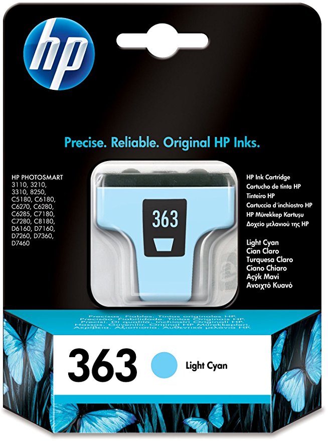Hewlett Packard 363 - Druckerpatrone - 1 x hell Cyan