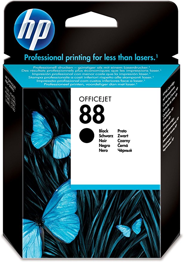 Hewlett Packard C 9385 AE Tintenpatrone schwarz No. 88