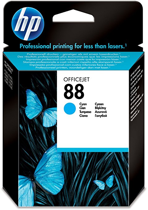 Hewlett Packard C 9386 AE Tintenpatrone cyan No. 88