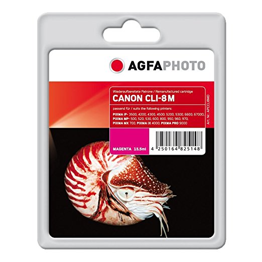 AgfaPhoto CLI-8 M magenta with chip Tintenpatrone