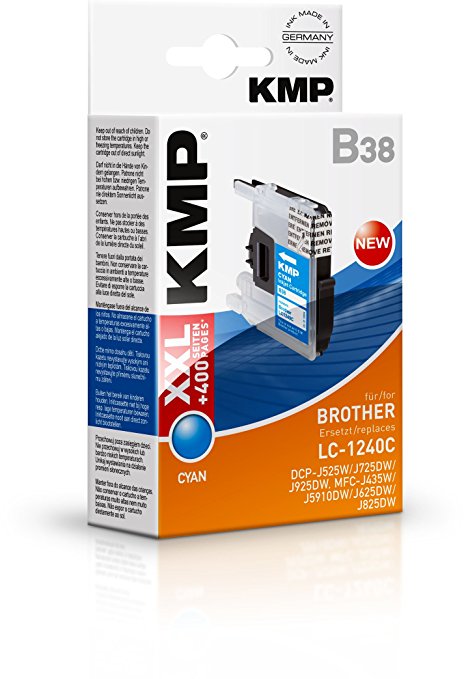 KMP B38 cyan kompatibel mit Brother LC-1240 C Tintenpatrone