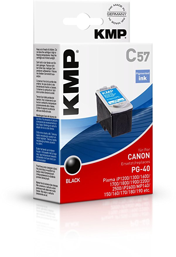 KMP C57 schwarz kompatibel mit PG-40 Tintenpatrone
