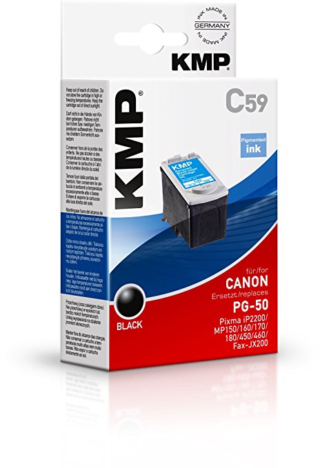 KMP C59 schwarz kompatibel mit Canon PG-50 Tintenpatrone