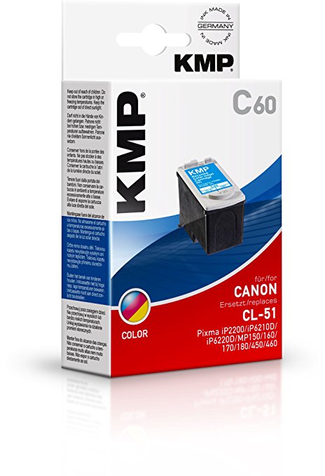 KMP C60 color kompatibel mit Canon CL-51 Tintenpatrone