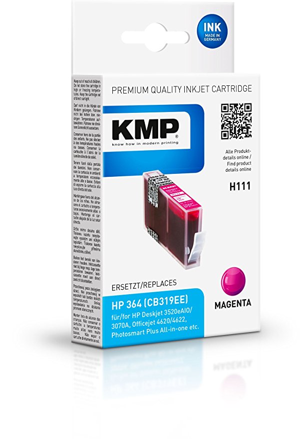 KMP H111 magenta kompatibel mit Hewlett Packard CB 319 EE Tintenpatrone