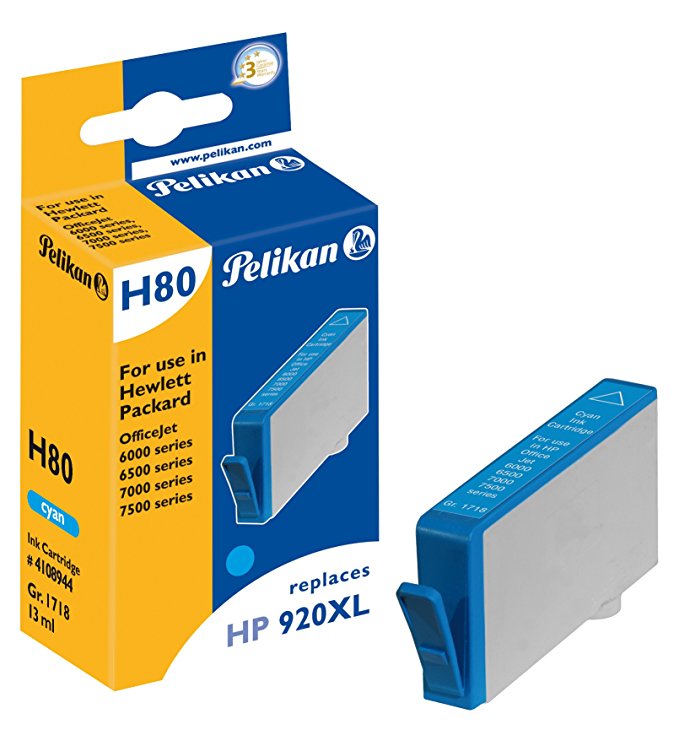 Pelikan HP Patrone CD972AE - HP920XL comp. cyan 13ml H80