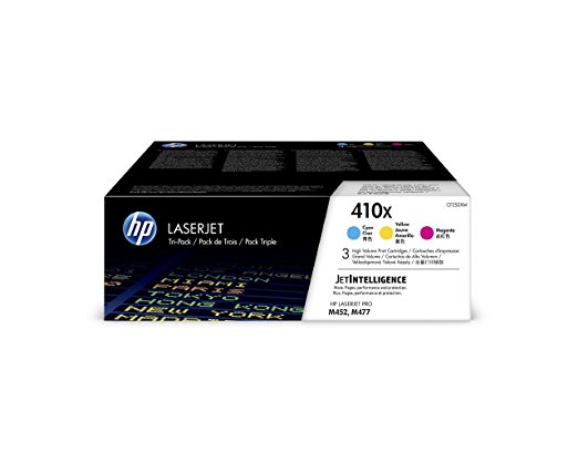 Hewlett Packard 410X 3er-Pack Cyan/Magenta/Gelb Original LaserJet Tonerkartuschen mit hoher Reichweite