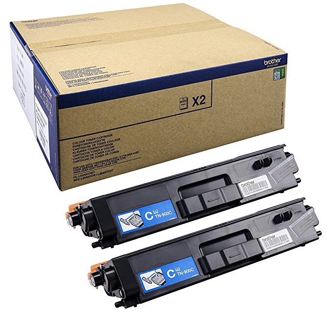 Brother TN900C - 2er-Pack - Cyan