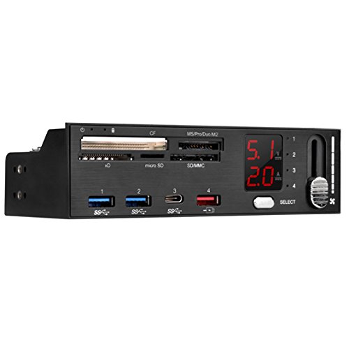 Silverstone SST-FP59 Kartenleser + USB Hub + Lüftersteuerung - s