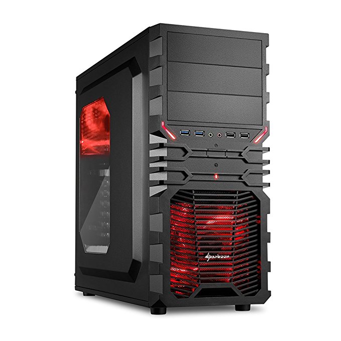 Sharkoon VG4-W red ATX