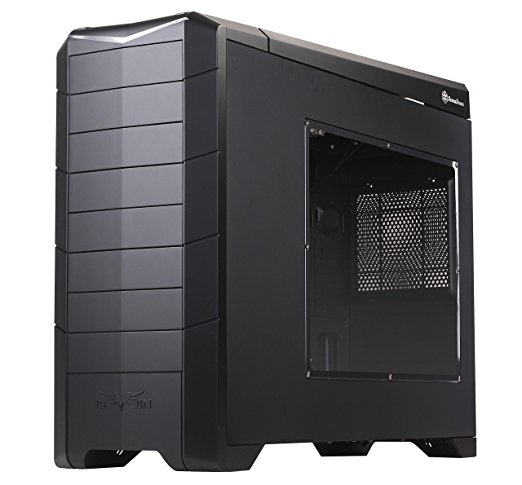Silverstone RV02B-EW Tower-Gehäuse schwarz, Window-Kit, Retail